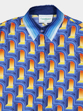 Casablanca Vibrant Silk Graphic Print Shirt