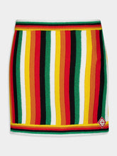 Casablanca Striped Towelling Skirt