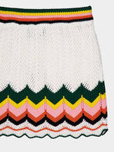 Casablanca Chevron Lace Mini Skirt