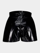 Casablanca Patent Shorts with Logo