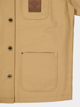 Casablanca Ecru Cotton Workwear Jacket with Contrast Collar