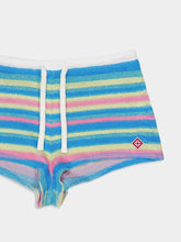 Casablanca Stripe Towelling Mini Shorts