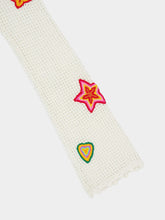 Casablanca Off-White Motif Crochet Mini Dress