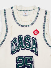 Casablanca Off-White Intarsia Baseball Top