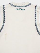 Casablanca Off-White Intarsia Baseball Top