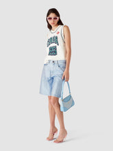 Casablanca Off-White Intarsia Baseball Top