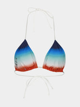 Casablanca Multicolour Gradient Triangle Bikini Top