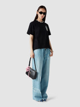 Casablanca Light Wash Blue Graffiti Distressed Denim Jeans