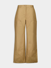 Casablanca Ecru Cotton Workwear Trousers