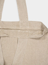 Charvet Éditions Beige Linen Escapade Bag