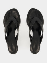 Le Monde Beryl Croc-Effect Micro Wedge Thong Sandals