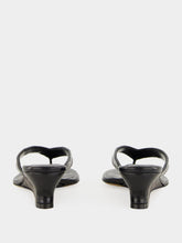 Le Monde Beryl Croc-Effect Micro Wedge Thong Sandals