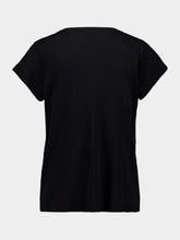 James Perse Black Deep V-Neck Cotton T-Shirt