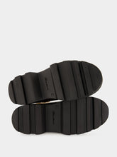 Santoni Brown Leather Lace-Up with Fur Trim