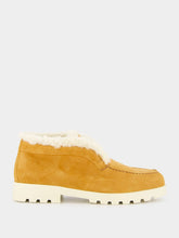 Santoni Shearling-Lined Suede Boots