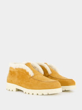 Santoni Shearling-Lined Suede Boots