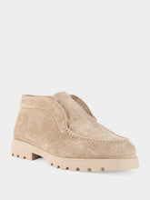 Santoni Beige Yalta Suede Desert Boots