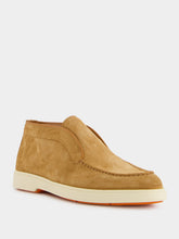 Santoni Andvari Camel Suede Desert Boots
