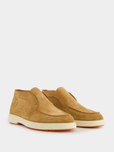 Santoni Andvari Camel Suede Desert Boots