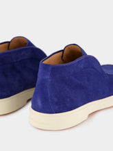 Santoni Blue Suede Desert Boots