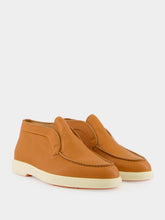 Santoni Light Brown Leather Desert Boots