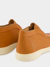 Santoni Light Brown Leather Desert Boots