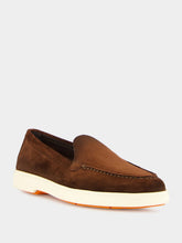 Dark Brown Suede Loafers