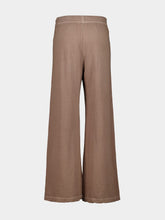 James Perse Coffee Pigment Vintage French Terry Wide Leg Sweatpants
