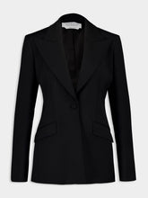 Gabriela Hearst Black Leiva Wool Blazer
