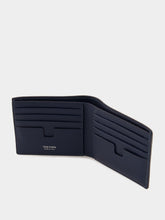 Tom Ford Denim Blue Grained Leather Bifold Wallet