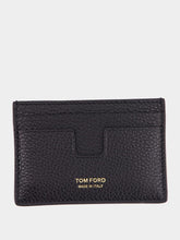 Tom Ford Black Grain Leather Card Holder