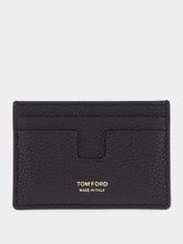 Tom Ford Black Grain Leather Cardholder