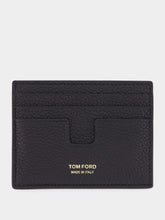 Tom Ford Black Grain Leather T Cardholder