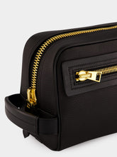 Tom Ford Black Grain Leather Toiletry Case
