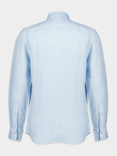 120% Lino Sky Blue Linen Shirt