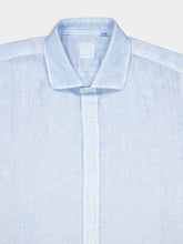 120% Lino Sky Blue Linen Shirt