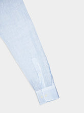 120% Lino Sky Blue Linen Shirt