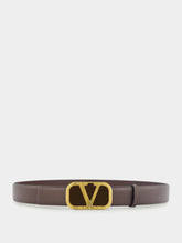 Valentino Garavani Vlogo Leather Belt
