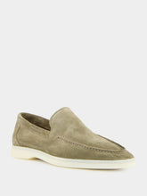 Aurélien Pistachio Suede Yacht Loafers