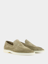 Aurélien Pistachio Suede Yacht Loafers