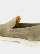 Aurélien Pistachio Suede Yacht Loafers
