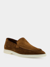 Aurélien Chocolate Brown Suede Yacht Loafers