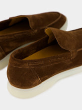 Aurélien Chocolate Brown Suede Yacht Loafers