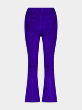 Paula Zircon Leather Flared Pants
