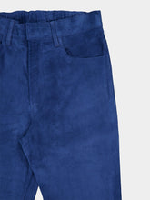 Paula Zircon Poseidon Flared Suede Pants