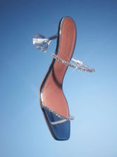 Amina Muaddi Gilda Glass Slipper with Crystal Straps