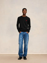 Ami Paris Black Ami de Coeur Sweater