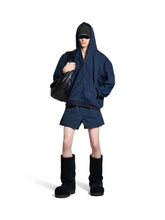 Balenciaga Blue Zip-Up Hoodie