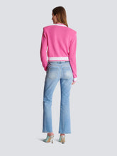 Balmain Pink Balmain Signature Knit Cardigan