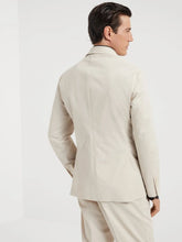 Brunello Cucinelli Beige Cotton and Cashmere Blazer